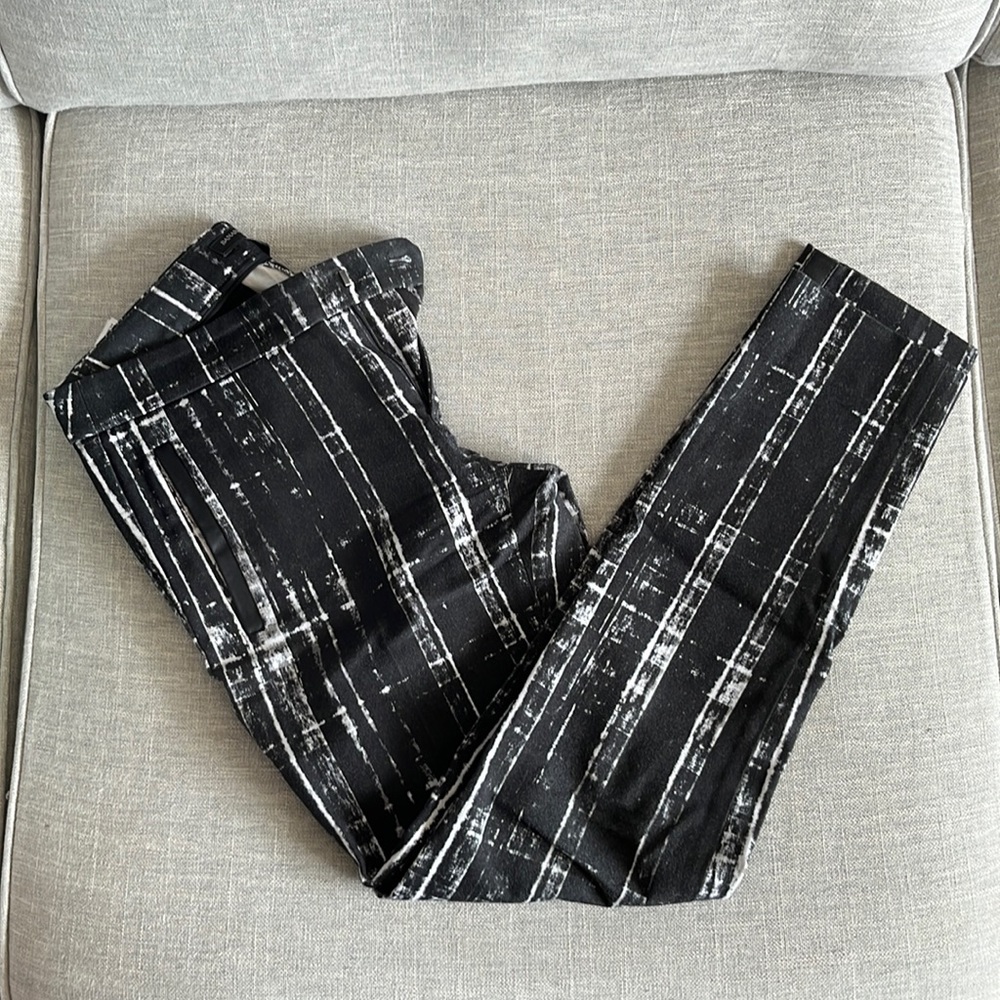 Banana Republic Sloan pants with leather detail